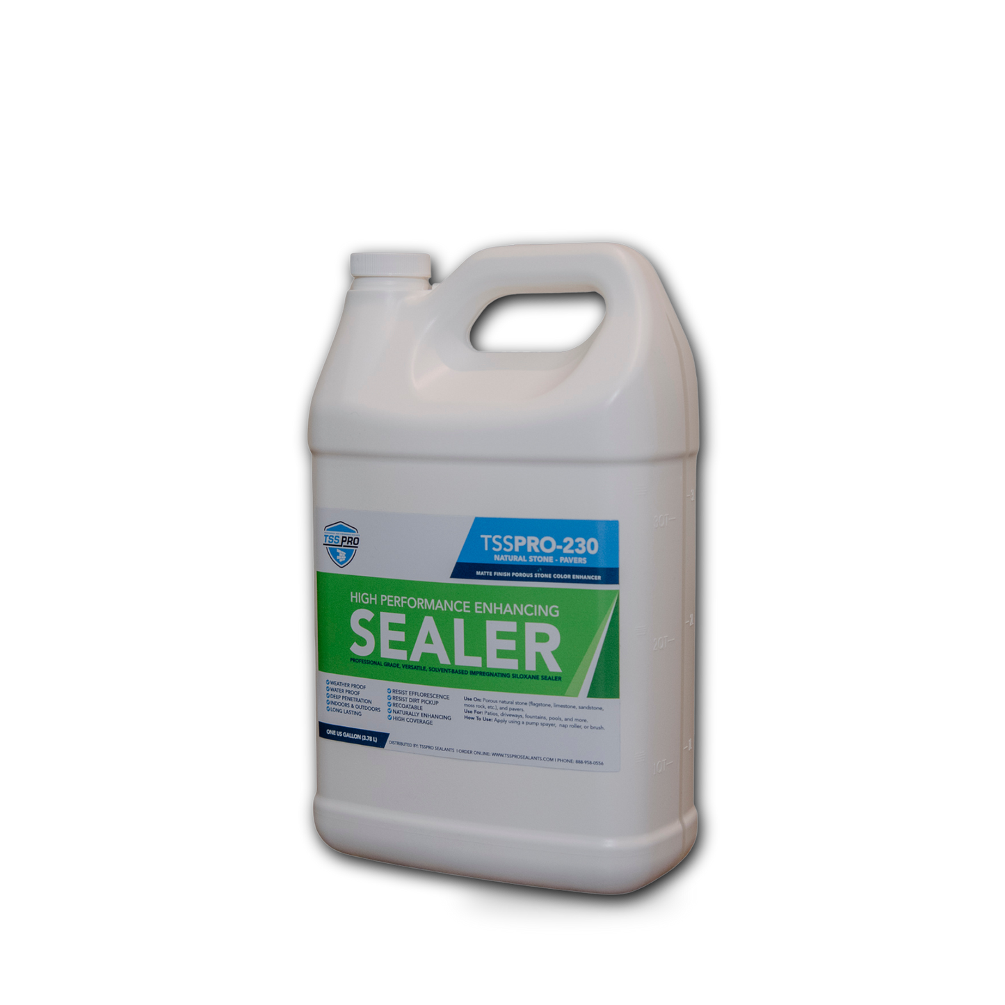 TSSPRO 230 High Performance Enhancing Sealer — 1 gallon jug, white background, alternate view