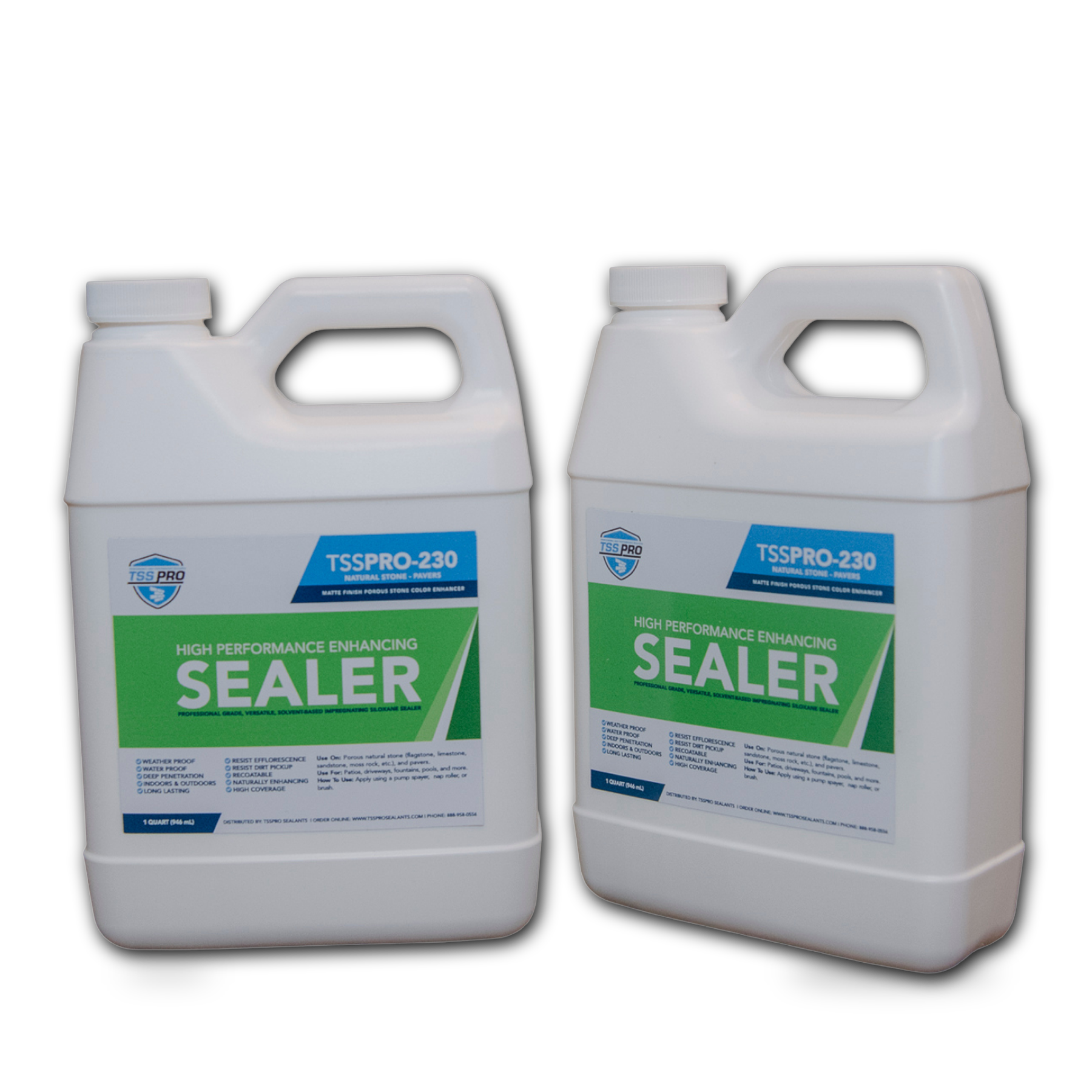 TSSPRO 230 High Performance Enhancing Sealer — two 1 quart containers, white background