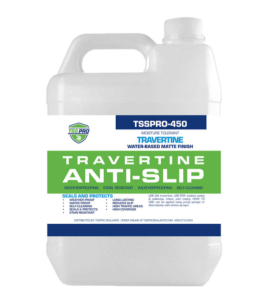TSSPRO 450 - Travertine Anti-Slip New & Improved Stronger Slip Resistance; Now with Stain Resistance