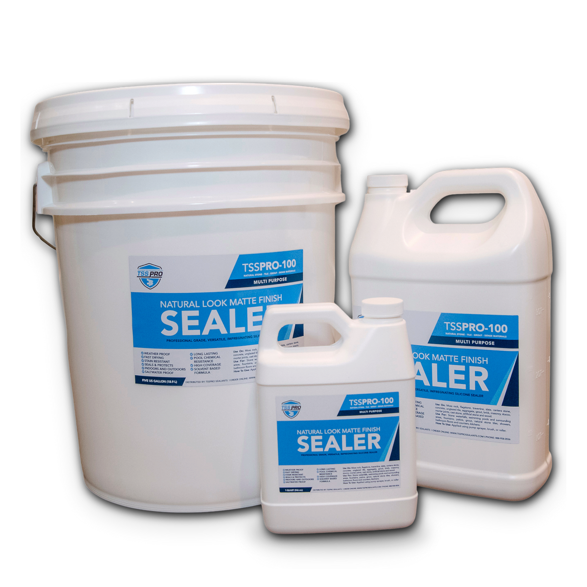 TSSPRO 100 Natural Look Stone Sealer (Solvent-Based)