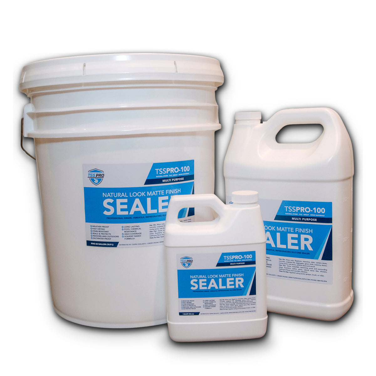 TSSPRO 100 Natural Look Stone Sealer (Solvent-Based)