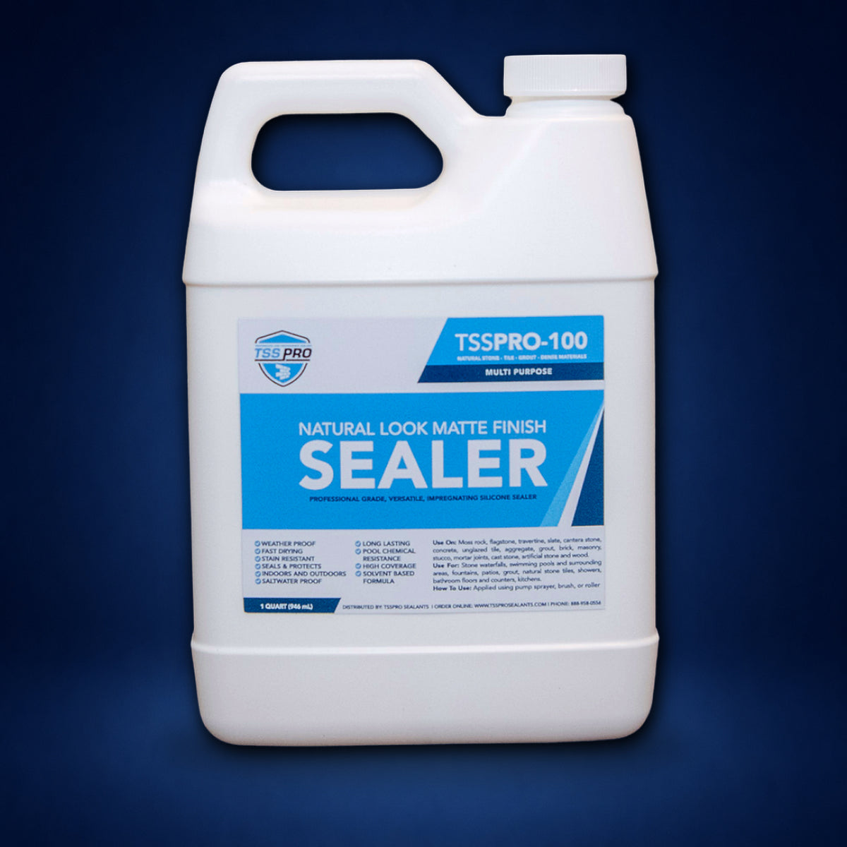 TSSPRO 100 Natural Look Stone Sealer (Solvent-Based)