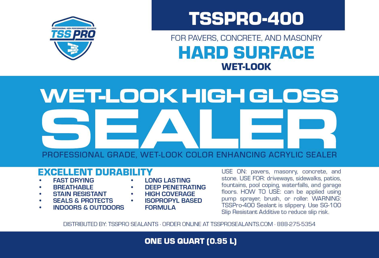 TSSPRO 400 – HD Wet Look High Gloss Sealer