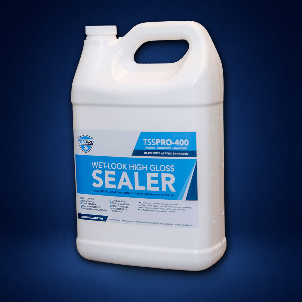 TSSPRO 400 HD Wet Look High Gloss Stone Sealer