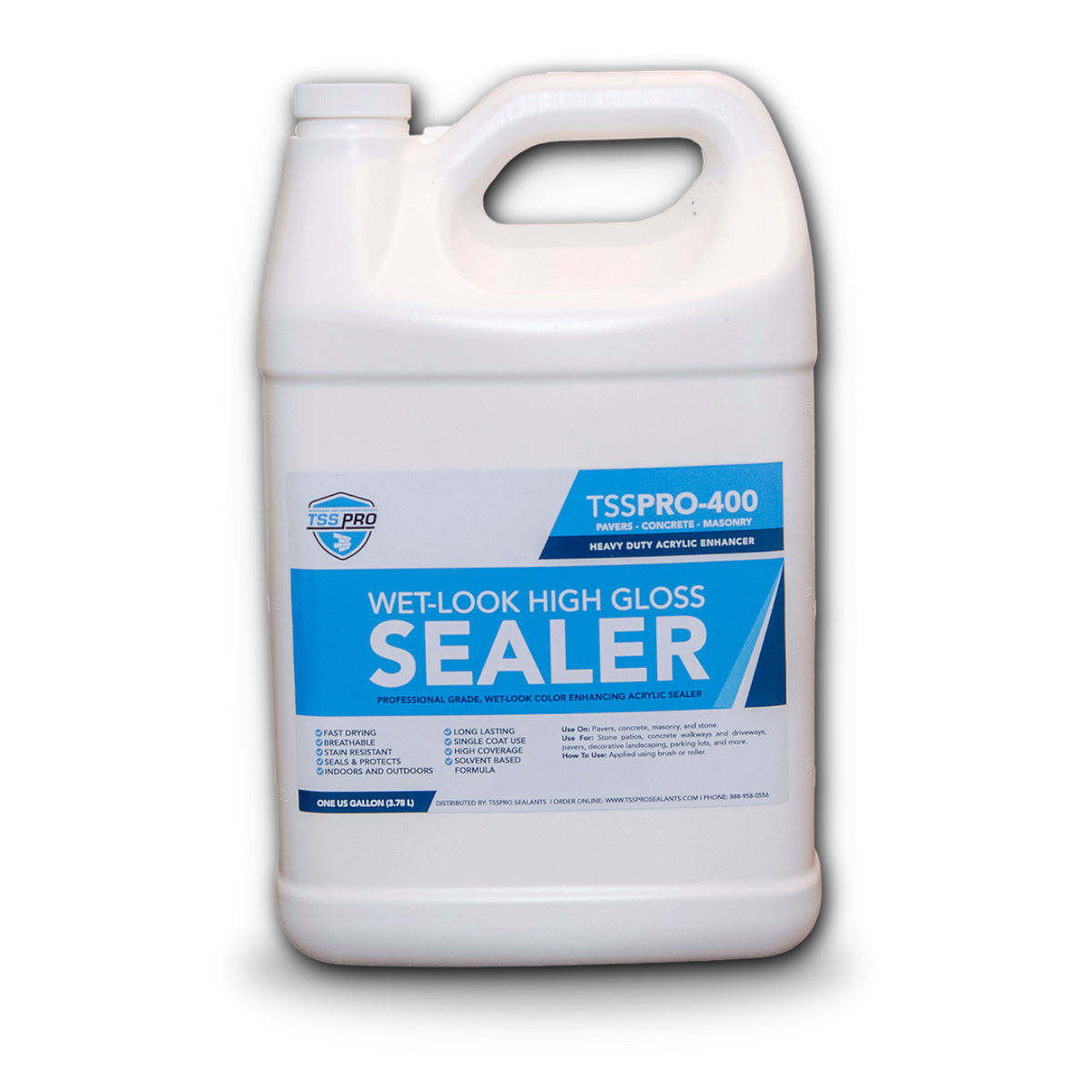 TSSPRO 400 HD Wet Look High Gloss Stone Sealer
