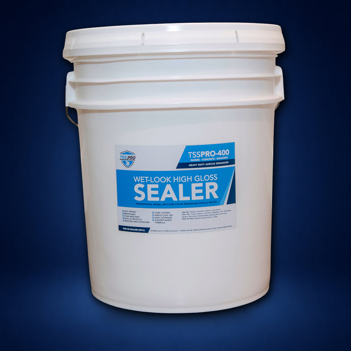 TSSPRO 400 HD Wet Look High Gloss Stone Sealer