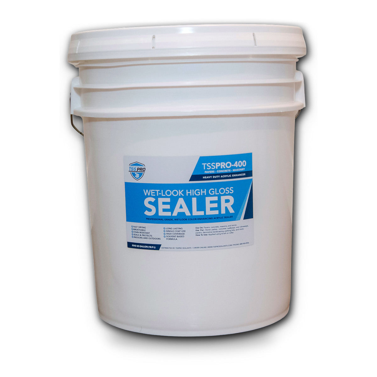 TSSPRO 400 HD Wet Look High Gloss Stone Sealer