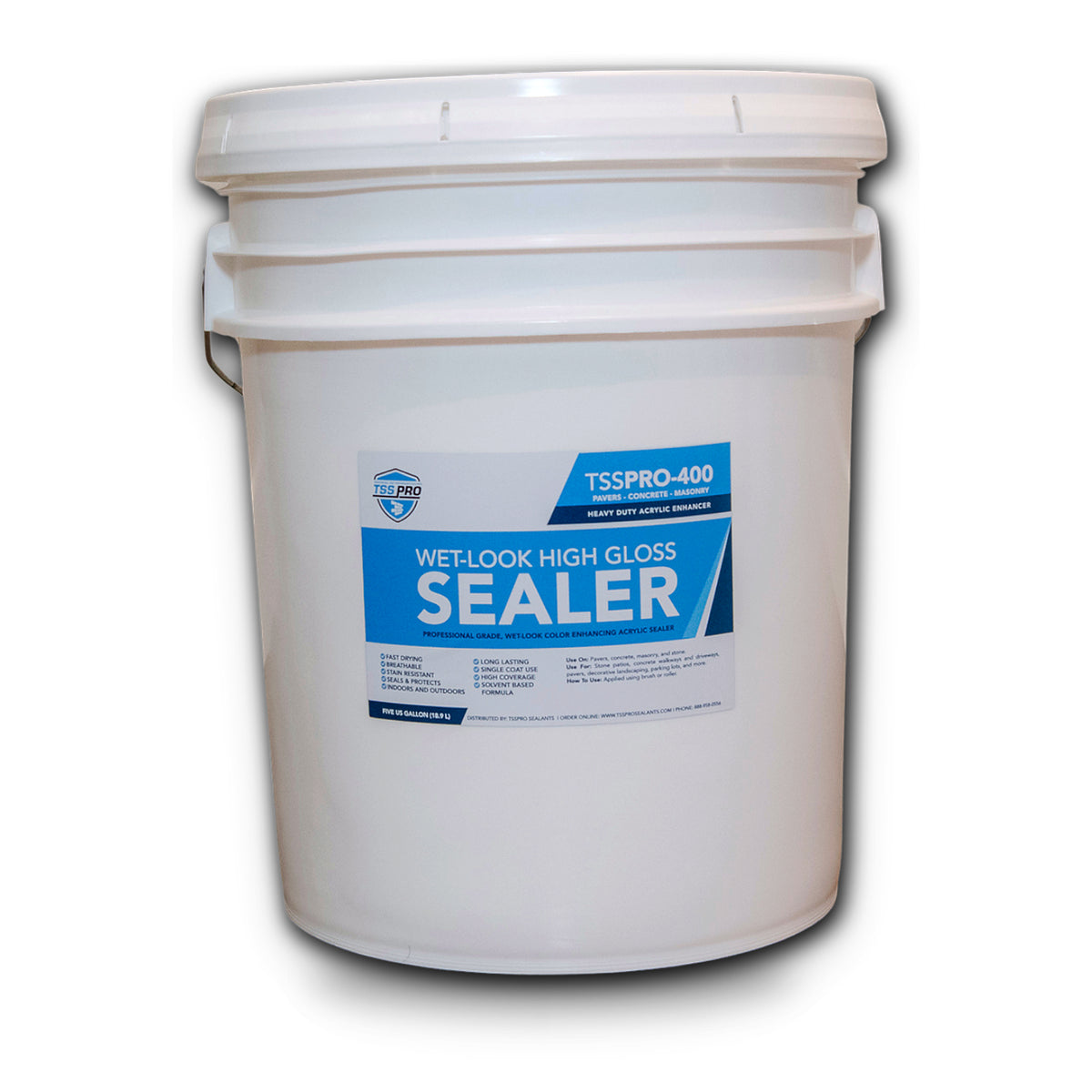 TSSPRO 400 HD Wet Look High Gloss Stone Sealer