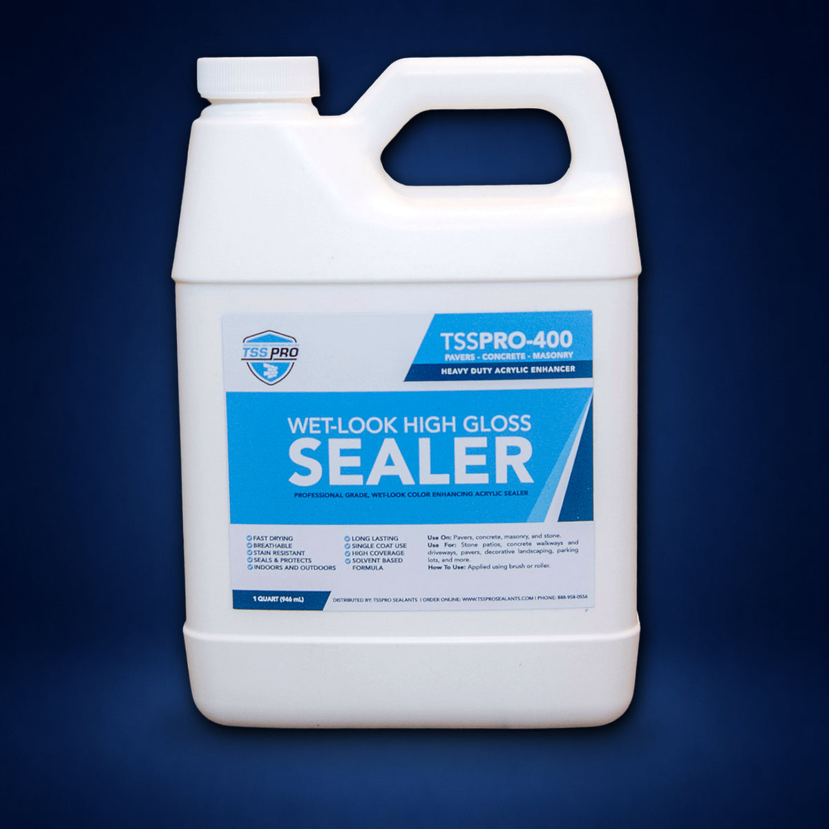TSSPRO 400 HD Wet Look High Gloss Stone Sealer