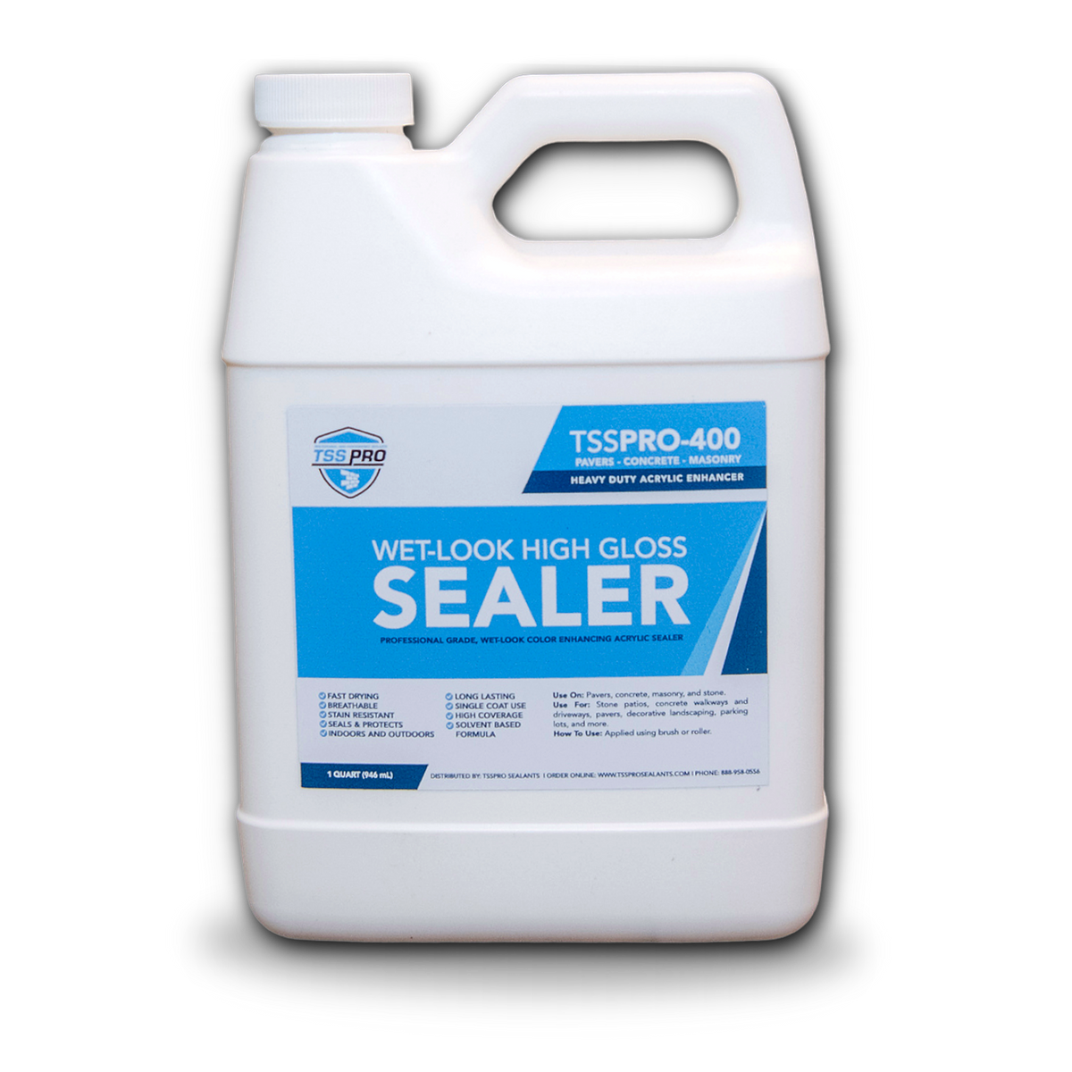 TSSPRO 400 HD Wet Look High Gloss Stone Sealer