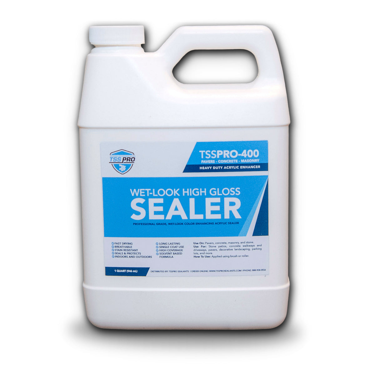TSSPRO 400 HD Wet Look High Gloss Stone Sealer