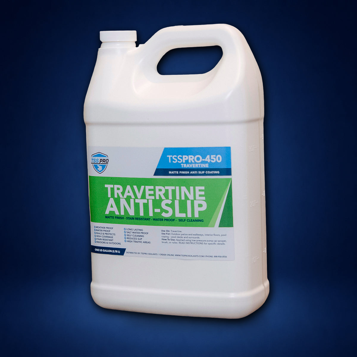 TSSPRO 450 Anti-Slip & Stain Resistant Travertine Sealer