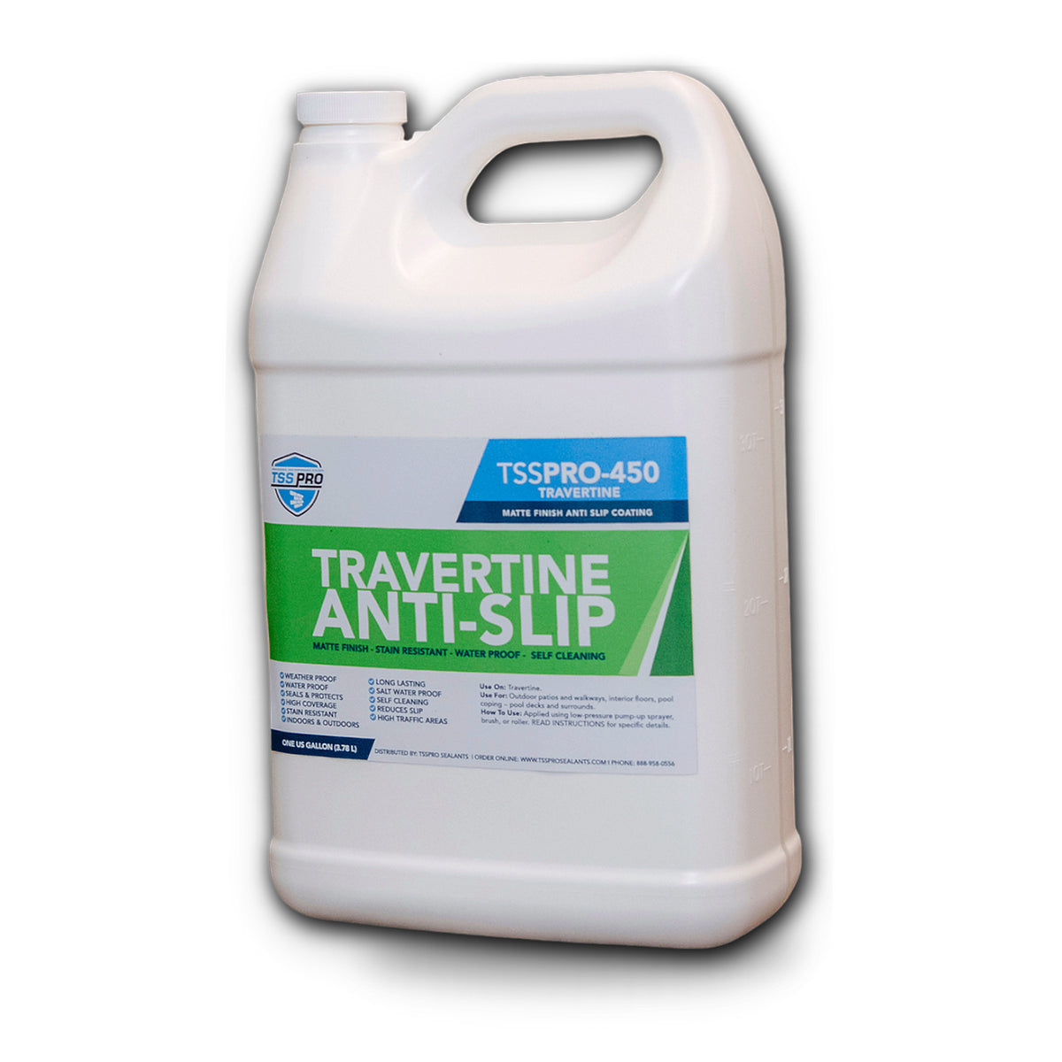 TSSPRO 450 Anti-Slip & Stain Resistant Travertine Sealer