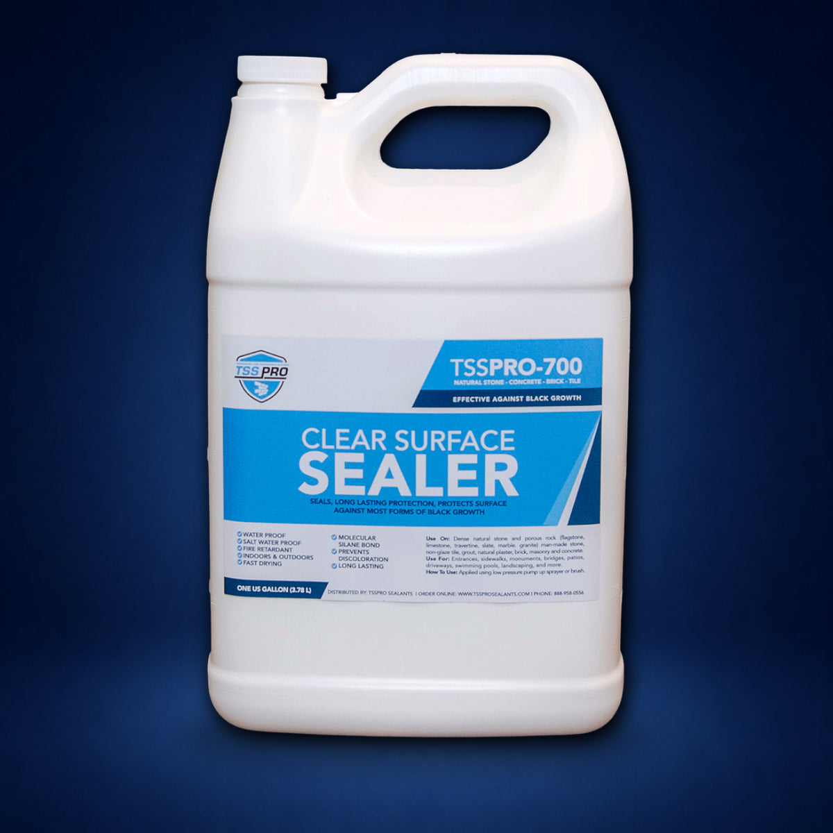 TSSPRO 700 Clear Surface Sealer — Prevents Black Algae & Mold