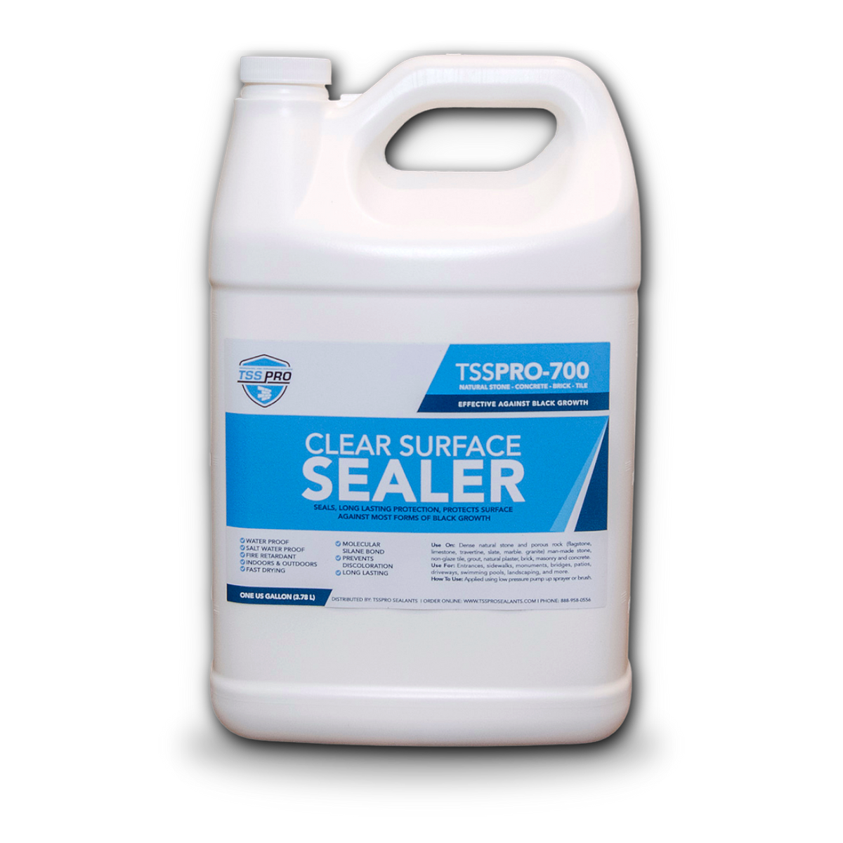 TSSPRO 700 Clear Surface Sealer — Prevents Black Algae & Mold