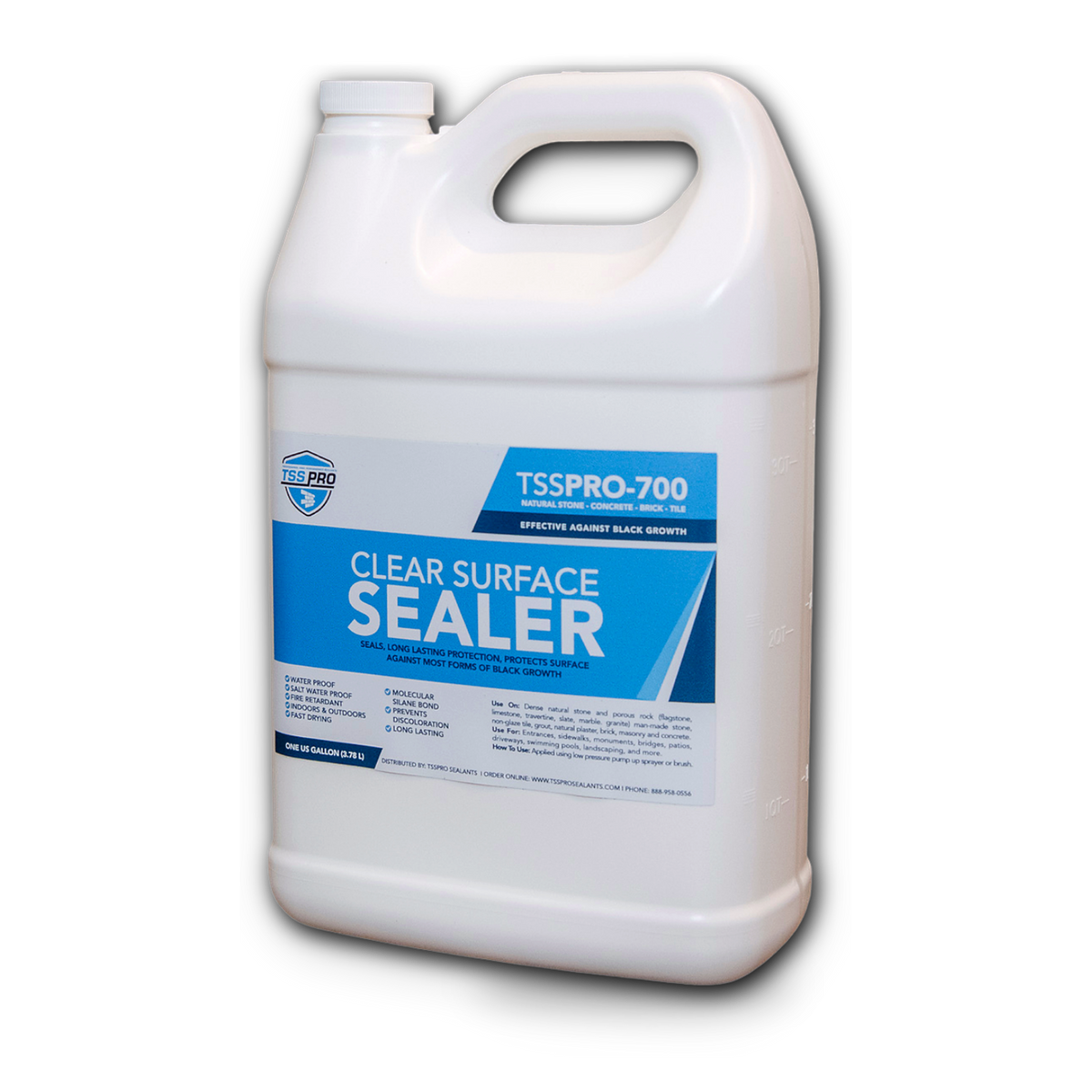 TSSPRO 700 Clear Surface Sealer — Prevents Black Algae & Mold