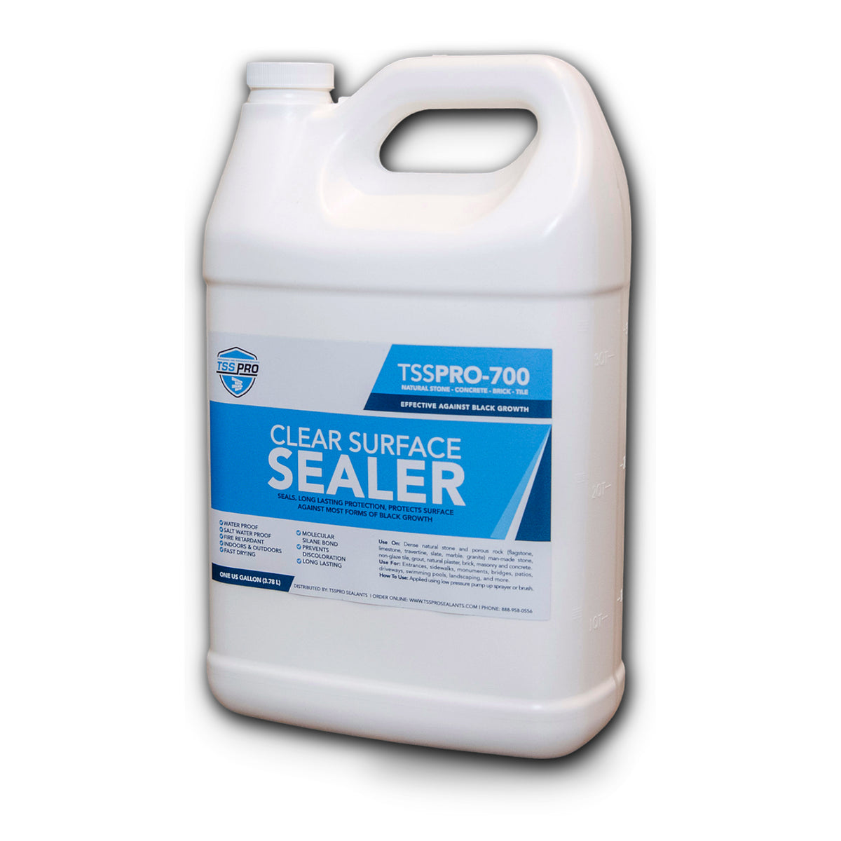 TSSPRO 700 Clear Surface Sealer — Prevents Black Algae & Mold