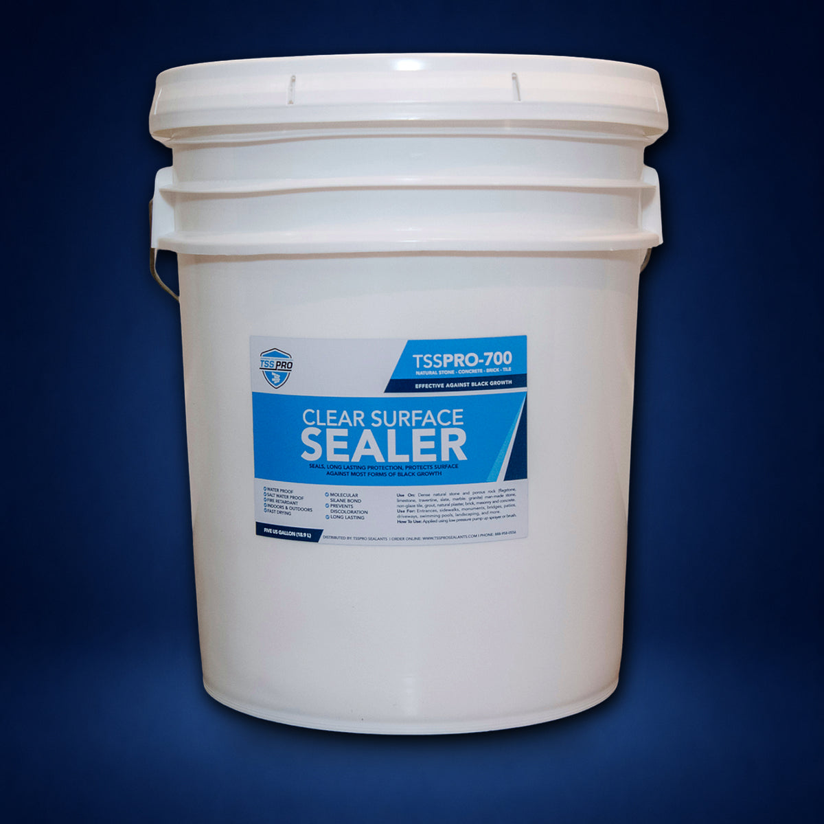 TSSPRO 700 Clear Surface Sealer — Prevents Black Algae & Mold