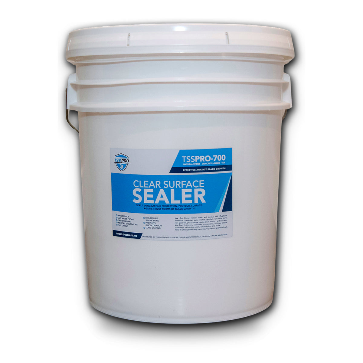 TSSPRO 700 Clear Surface Sealer — Prevents Black Algae & Mold