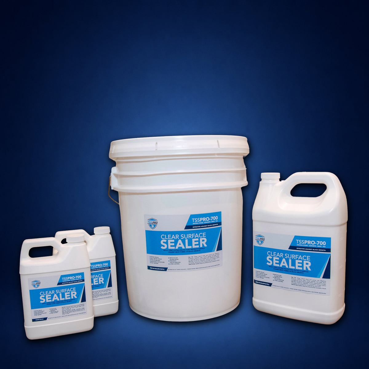 TSSPRO 700 Clear Surface Sealer — Prevents Black Algae & Mold