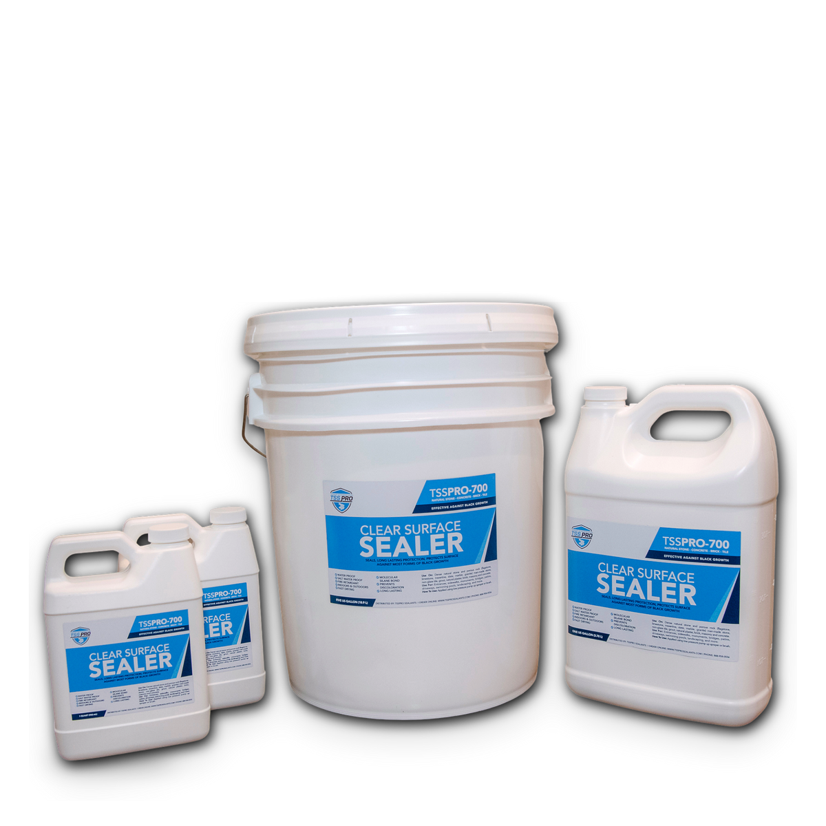 TSSPRO 700 Clear Surface Sealer — Prevents Black Algae & Mold