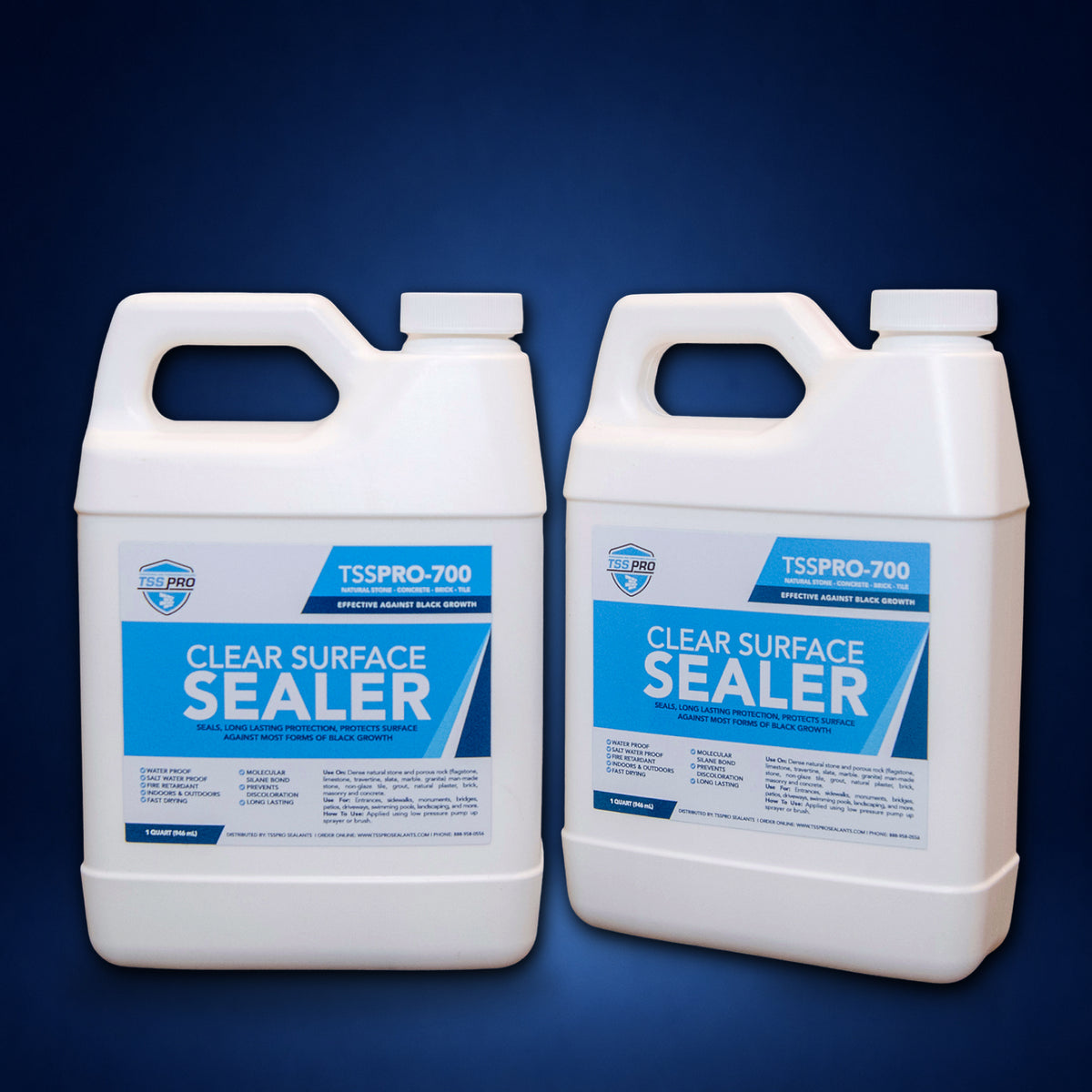 TSSPRO 700 Clear Surface Sealer — Prevents Black Algae & Mold