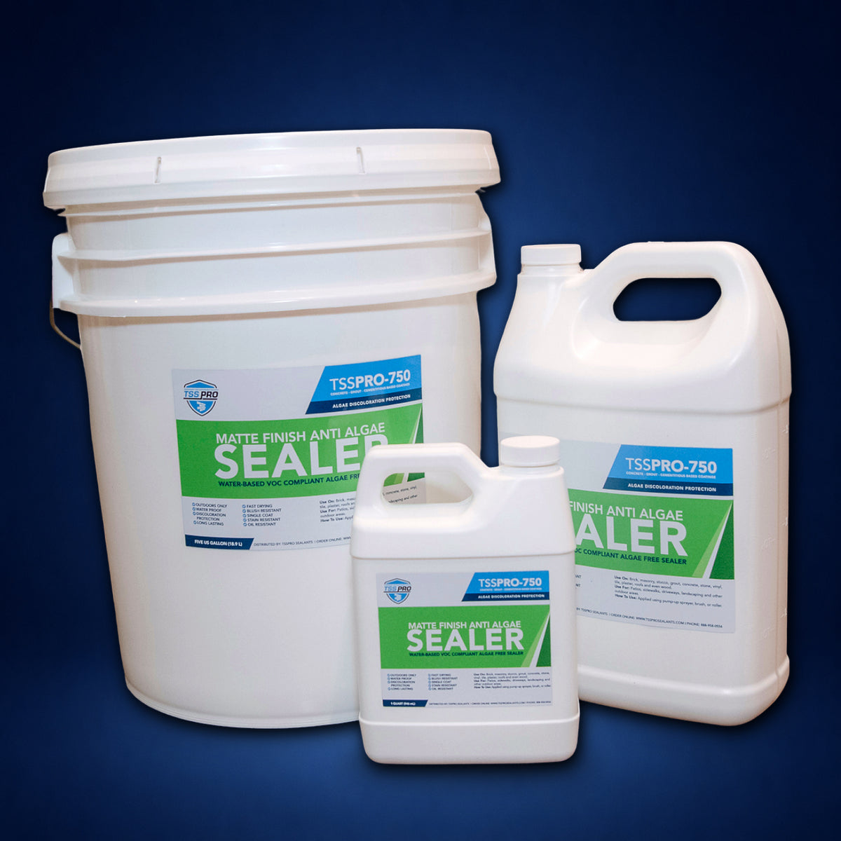 TSSPRO 750 Algae Free Stone & Concrete Sealer