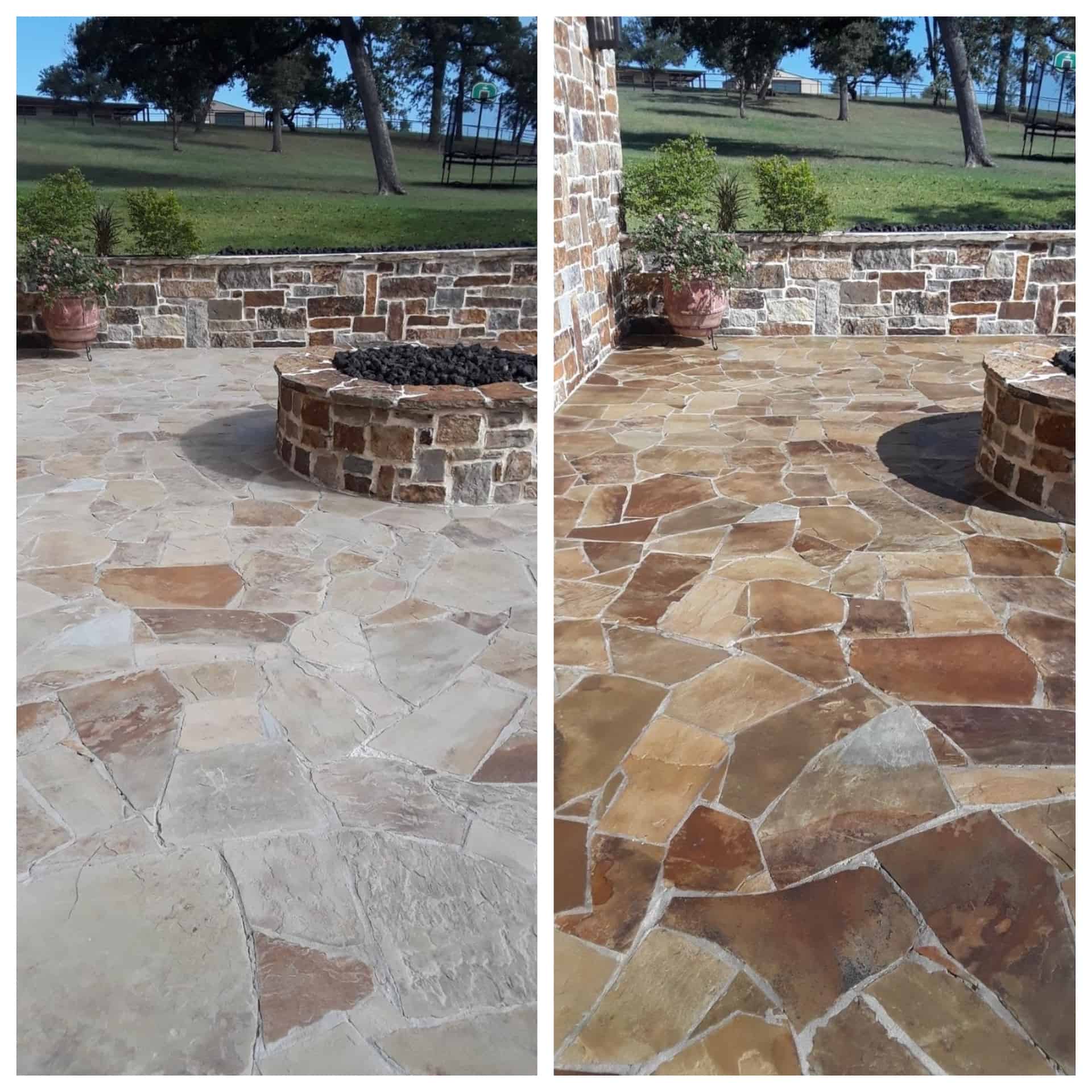 Paver cleaning and sealing